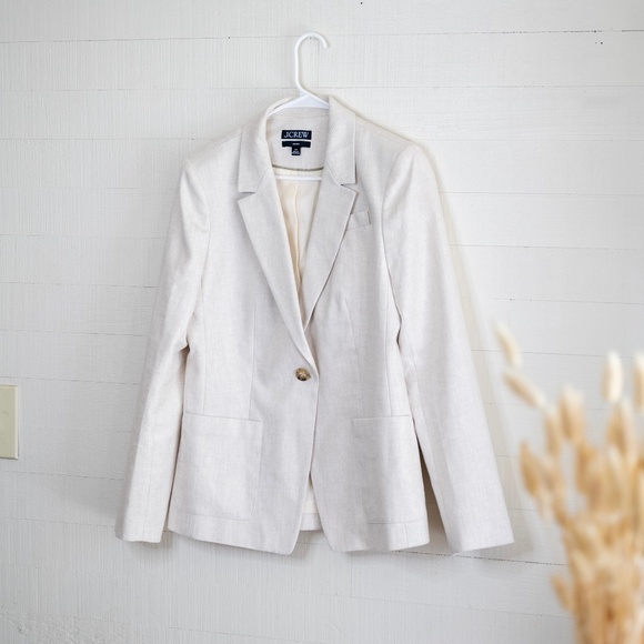 NWT J.Crew Helena blazer in stretch linen blend - Picture 5 of 7